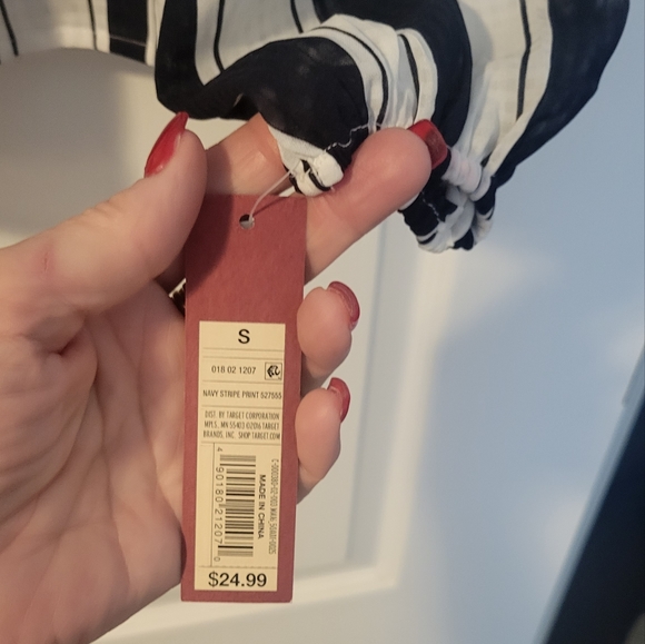 Women's Merona size small navy stripes. - Picture 5 of 8